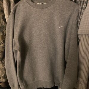 grey nike crewneck